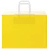 Paper Carrier Bags 50 Pcs with Handles Yellow 32x17x25 Cm