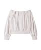 Snidel Tuck Sweatshirt SWCT251158 LPNK Free Size Off-the-Shoulder Women's