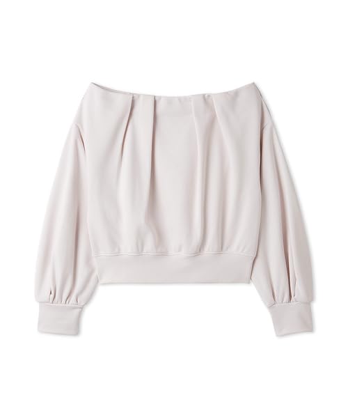 Snidel Tuck Sweatshirt SWCT251158 LPNK Free Size Off-the-Shoulder Women's