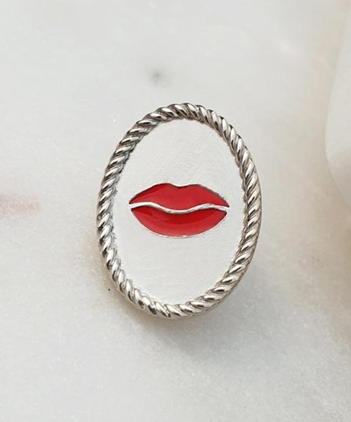 Bonbeau Antique Lips Coin Earrings