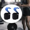 2 STÜCK Metall Gewichtheberhaken Klimmzug Krafttrainingsgerät Workout Gewichtheben Fitness Handgriffe Hebegurte