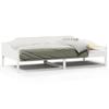 Solid Wood Bed Frame without Mattress White 90 x 190 cm Pine Wood