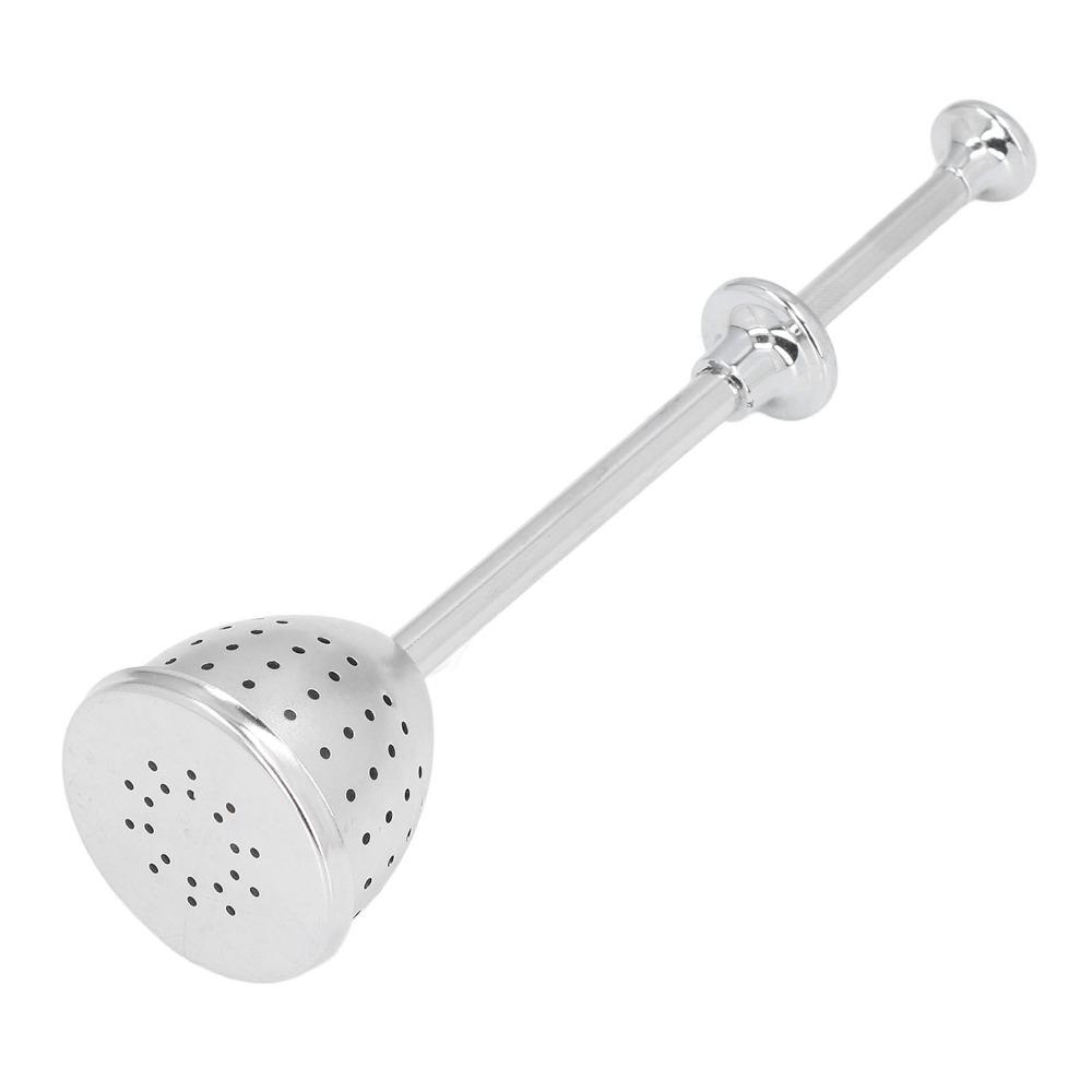 2 Pcs Set Fine Holes Tea Strainer Long Handle Stainless Steel Infuser  Loose Leaf Tea