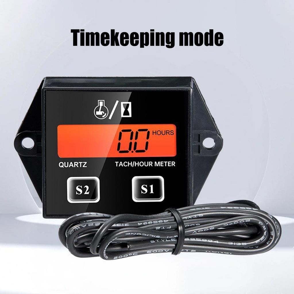 Inductive Tachometer Real-Time RPM Display Meter Support Tool Engine Digital Tachometer For Friends Men Outdoor Repair