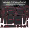 21-23 VW Teramont Door Groove Mat & Cup Holder Decor