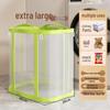Foldable Breathable Mesh Laundry & Toy Basket - Large Capacity Clothes Storage for Bathroom & Household