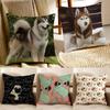NICE CUTE Pug Dog Cushion Cover Pillowcase Antidustmite Living Room Sofa Decor Cushion Room