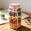 Functional Plastic Square Container For Various Food Freshness Preservations With Hassle Release Cleaning Maintenance
