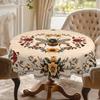 Tovaglia Floreale Vintage a Tema Api, con Rose Eleganti e Delicate e Altri Fiori, Stampe di Api Realistiche, Bordi Goffrati, Impermeabile, Antirughe