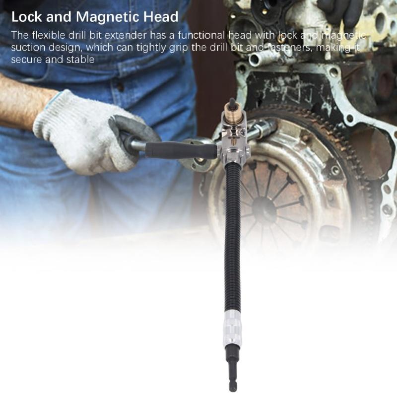 Flexible Shaft Extension 1/4 Inch Hex Shank Corner Bit Holder Extender For Electric Hand Drill