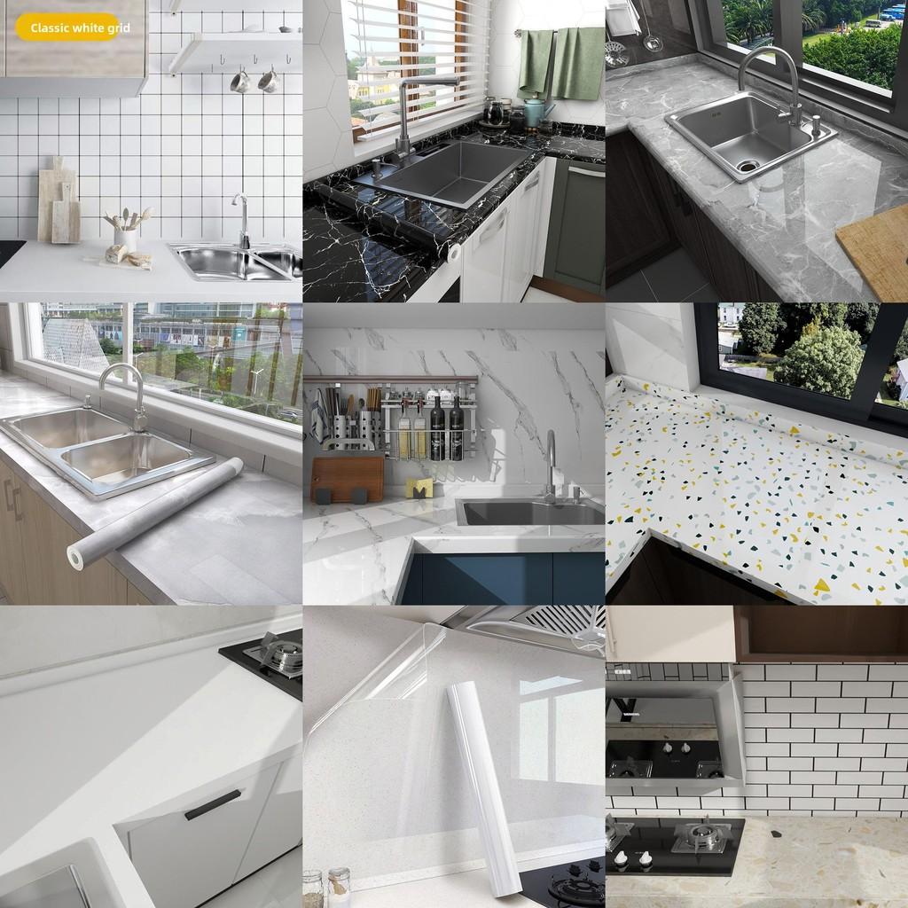 Wasserfeste und ölbeständige Küchenwandfolie in Marmoroptik für moderne Dekoration