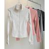 Spring New Slim-fit Sports Zipper Top, Fleece-lined Yoga Jacket, Women's Thin Fleece Professional Running Fitness Suit