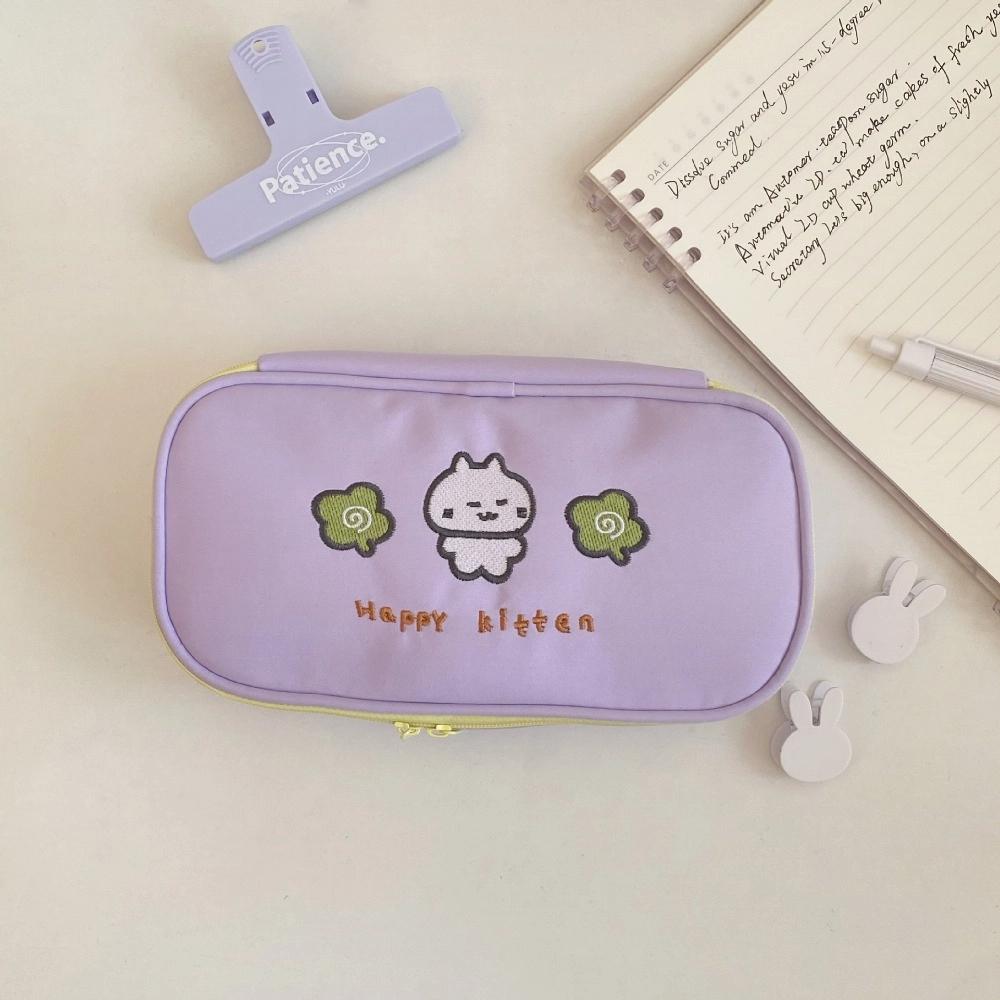 Large Capacity Cartoon Pencil Case Cosmetics Storage Makeup Bag Stationery Storage Bag  Student