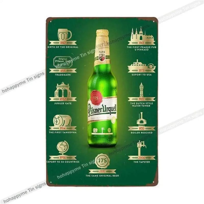 

Бляшана табличка Beer Fest, Металевий декор для стіни пабу 20x30см