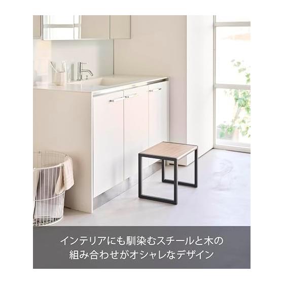 Yamazaki Jitsugyo (Completed Product) Stepstool H30 Black W40 X D28 X H30.1cm Tower Step High Type Assembly Required 10124