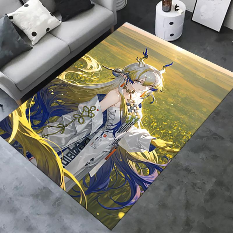 1pc Fantasy Character,Traditional Outfit,Arknights Office Carpet Soft Polyester Entrance Carpet Wash