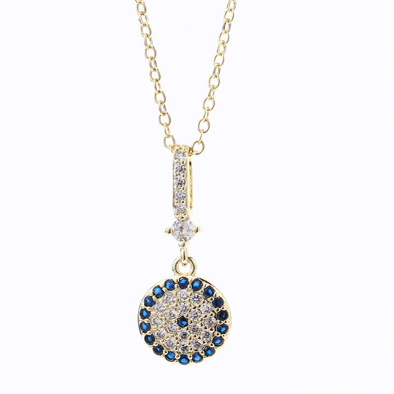 Stylish Versatile Evil Eye Pendant Necklace Personalized Eye Collarbone Chain Women's Jewelry