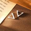 Triangle Fashion Simple Geometric Ear Buckle Glossy Cold Wind Earrings High Sense Women'S Fashion Versatile Earrings