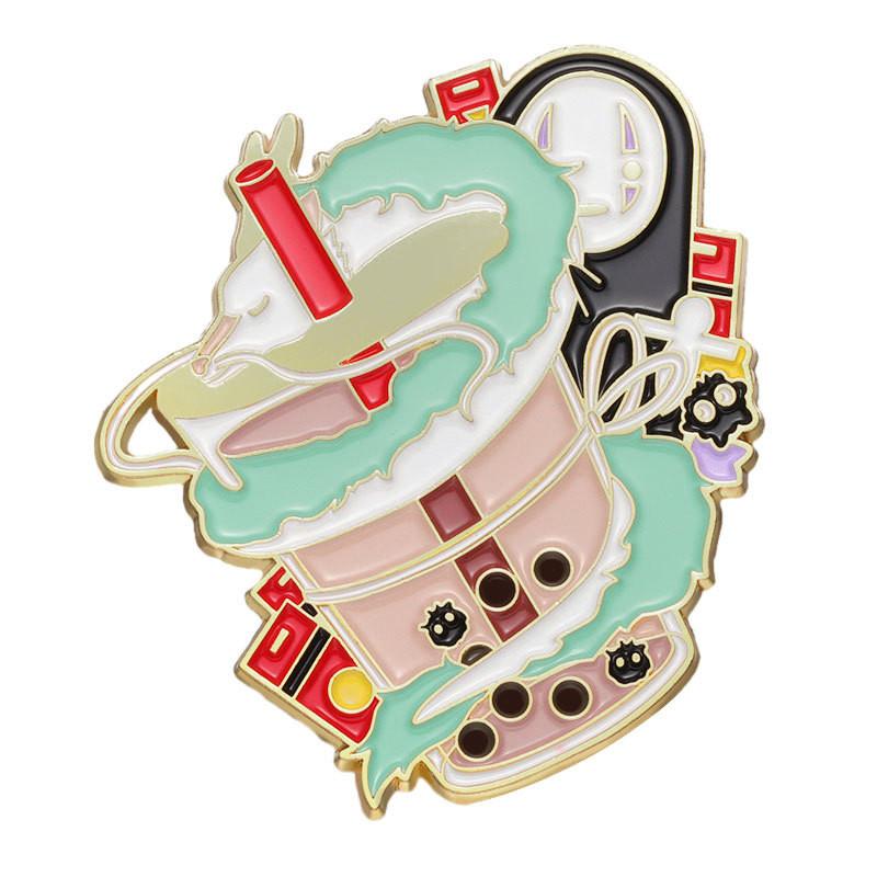 

Cartoon Trendy Twodimensional Brooch Stunning Enamel Pin For Stylish Accessories