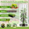 3Pcs Garden Bird Netting Cover 59x18in Nylon Mesh Protective Tomato Cage Netting Cover with Zipper Garden Accessories for Fruits