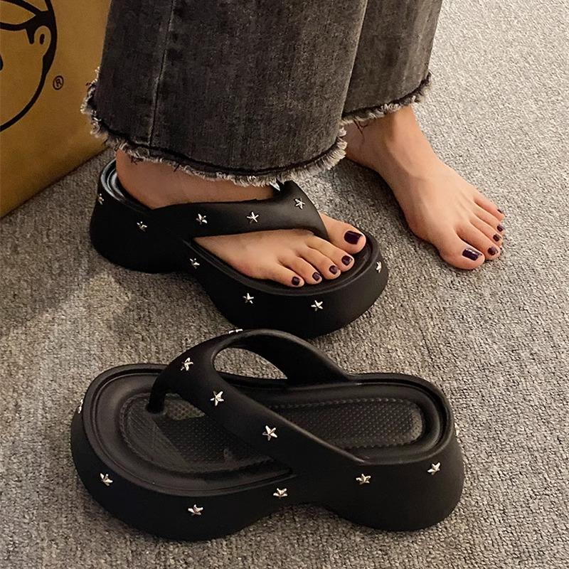 Fashion Women's Flip-flops 2025Summer Thick-soled Sandals Lightweight EVA Slippers Outdoor Platform Sandals for Women Casual Beach Slies