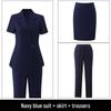 Women's Black Short-Sleeve Suit Jacket – Summer Lightweight, Elegant, Slimming, Professional Wear