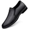 Fashion 2025 New Casual Leather Business Loafers for Men Round Toe Formal Office Wedding Dress Shoes Handmade Slip-On Flat Walking Shoes