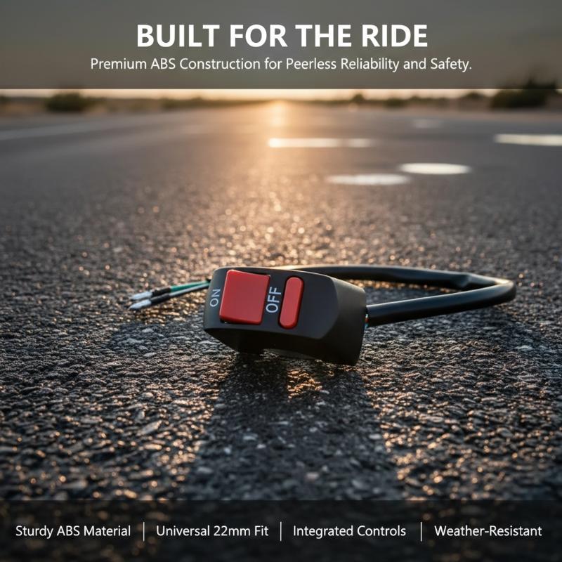 Motorcycle Handlebar Flameout Switch Motorbike ON OFF Button For Moto Bike Headlight Signal Lamp Universal Control Button