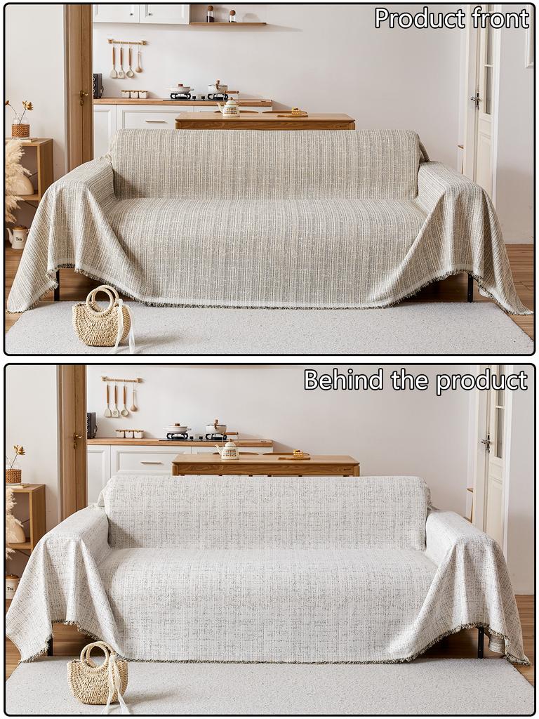 1PC Polyester Sofa Cover Blanket,Protection Sofa Anti-Cat Scratch Anti-Dirty All Seasons For Living Room Bedroom Office Cafe,Can Be Used In Home Decor