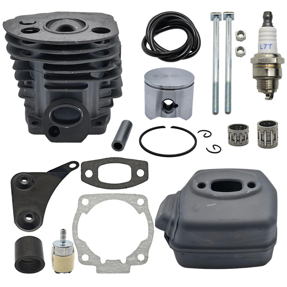 

45mm Cylinder Piston Muffler Bracket Bolt Motor Kit For HUSQVARNA 50 51 55 Gas Chainsaw Engine Spare Parts 503168301, 501766605 China Mainland