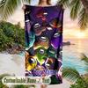 Among Us Beach Towel, Personalized Custom Text, Quick Dry Soft Large Towel For Swimming Pool Travel
