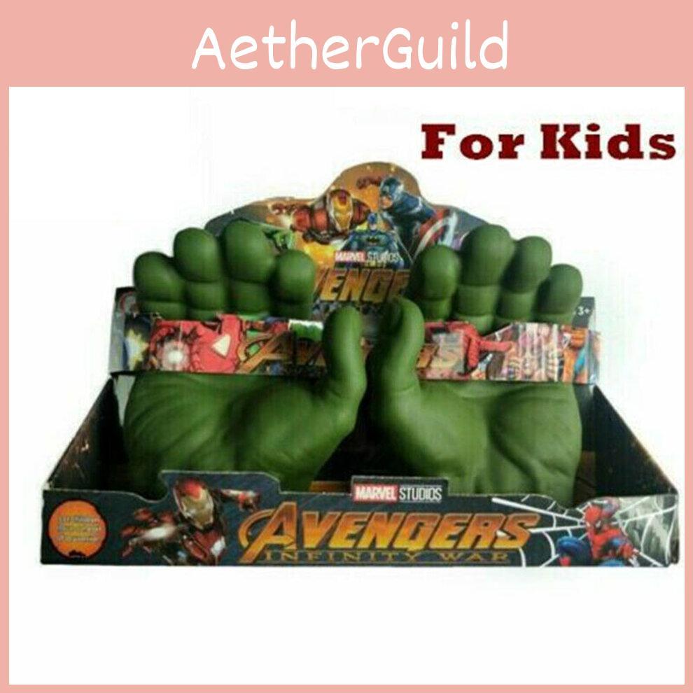 Green Hulk Gamma Fist Avengers Cosplay Gloves Soft Toy Party Gift