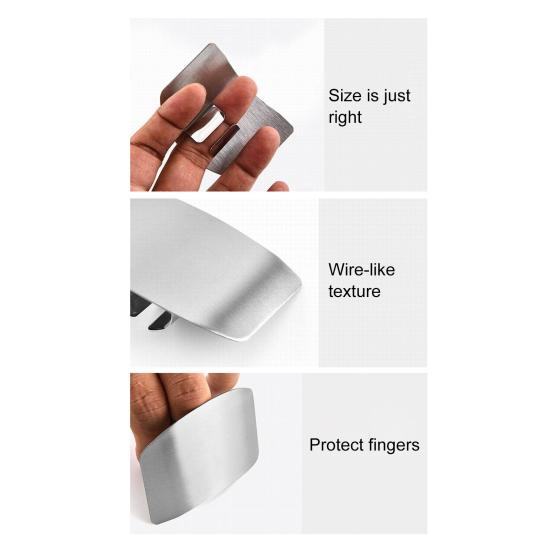 Nerezový chránič prstů Nastavitelný chránič prstů proti pořezání Bezpečnostní chránič Opakovaně použitelný štít na ruku pro krájení zeleniny