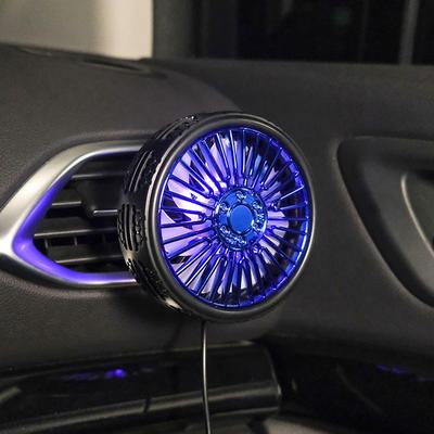 Auto Fahrzeug Air Vent Dashboard LED Aromatherapie 3 Windgeschwindigkeit Kühlluftventilator Innenzubehör