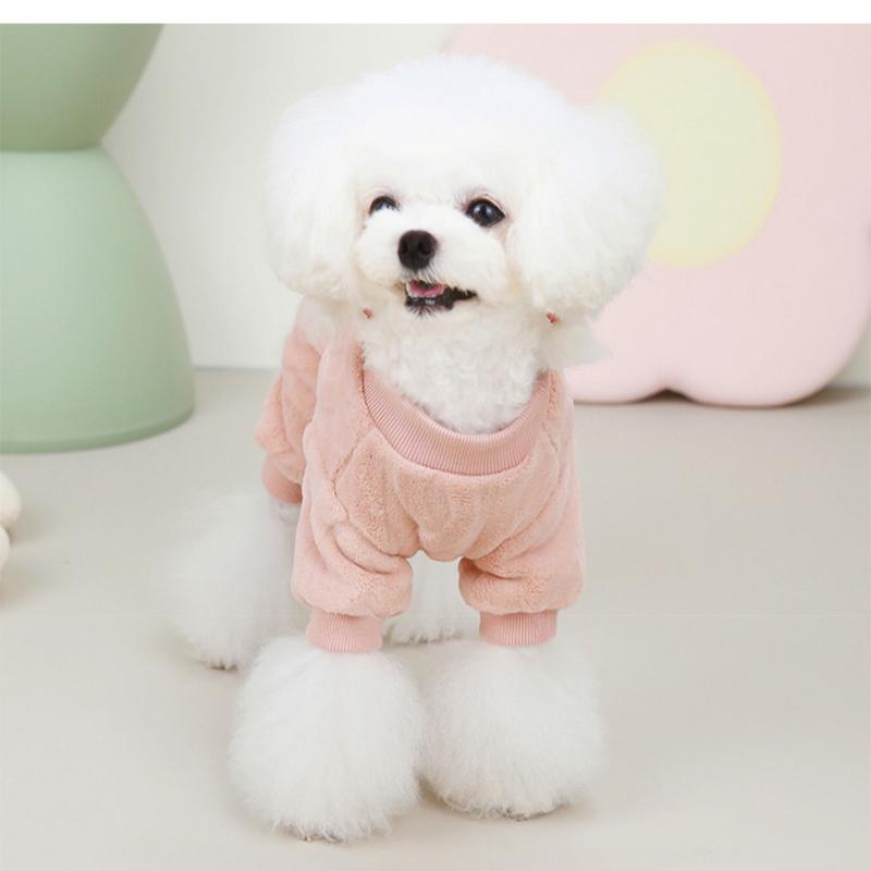 Fleece Dog Clothes Winter Warm Soft Pet Coat Jumpsuits for Small Dogs Cats Chihuahua Schnauzer Yorkshire Clothing Puppy Outfit