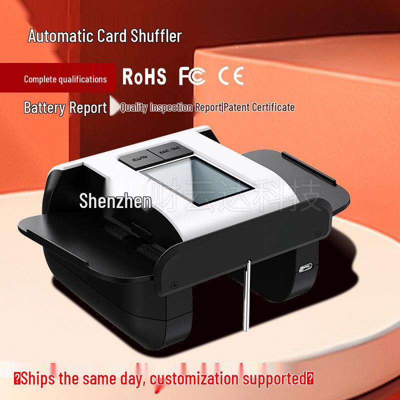 Kuai Zhua Automatic Card Dealing Machine – 3 Decks, Large Hopper for Texas Hold em, UNO, and More
