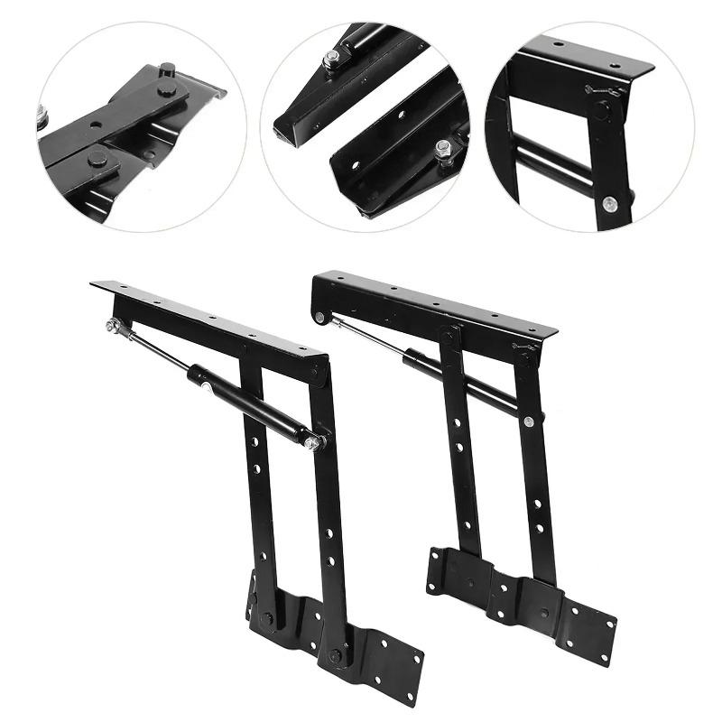 2 PIEZAS Mesa de Té Plegable con Tapa Elevable Bisagra Hidráulica Estante Elevable para Muebles Estante Elevador de Mesa Hardware Estante