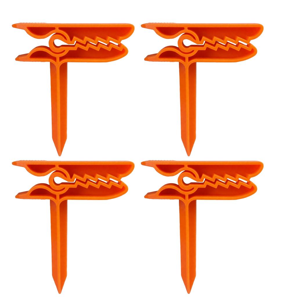 4pc Beach Towel Clips 3D Printed Alligator Design Picnic Blanket Holders Sandproof Ground Sheet Fasteners for Outdoor Use