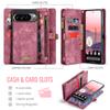For Google Pixel 10 Pro XL Phone Cases CASEME 008 Leather Cover with Detachable Wallet and Strap