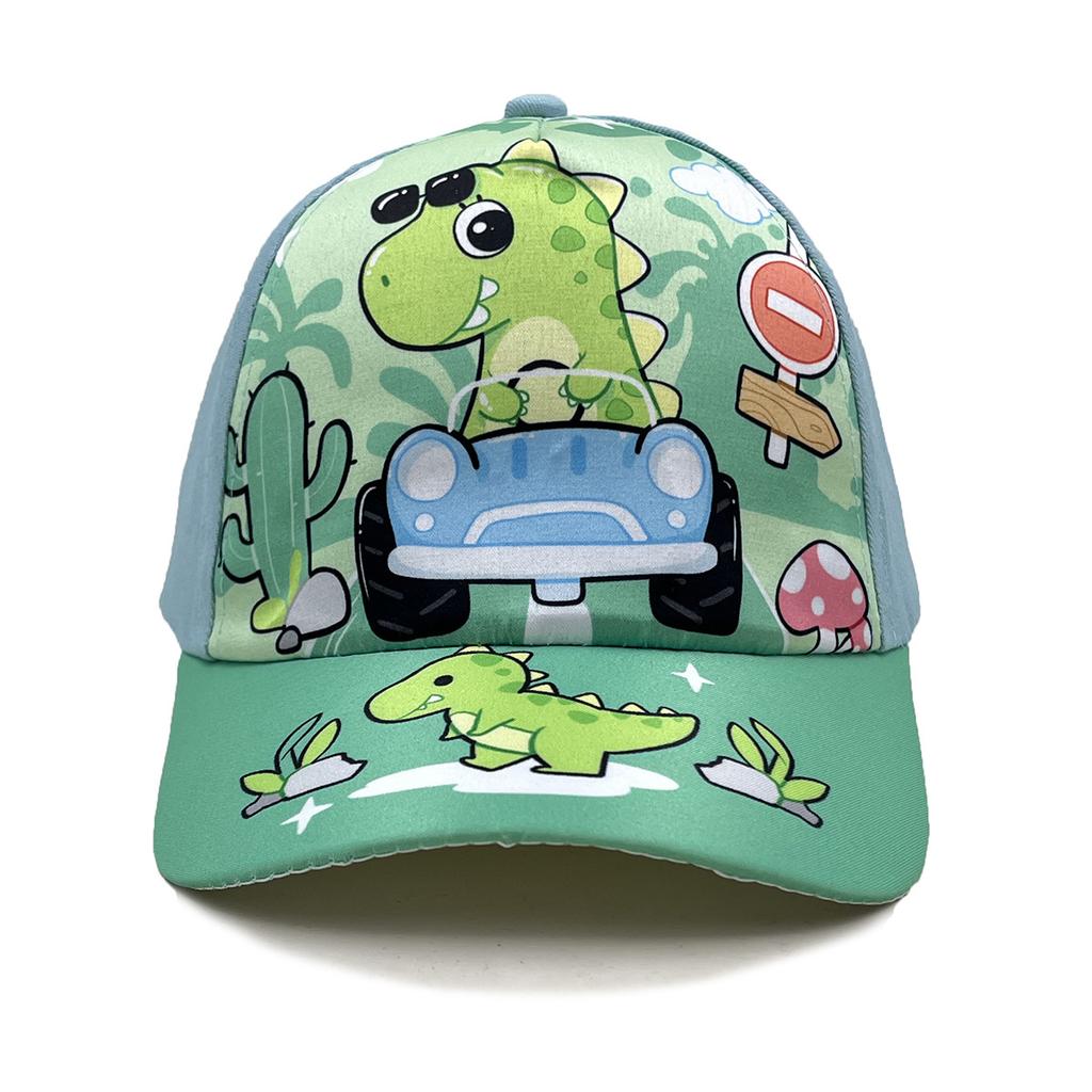 Excavator Spider Dinosaur Cartoon Peripheral Printing Children's Baseball Cap Spring Summer Cartoon Sun Hat
