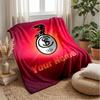 SC Freiburg FC Custom Name Text Flannel Blanket Soccer Logo Personalized Fleece Throw Blanket Special Gift For Sofa Bedroom Home