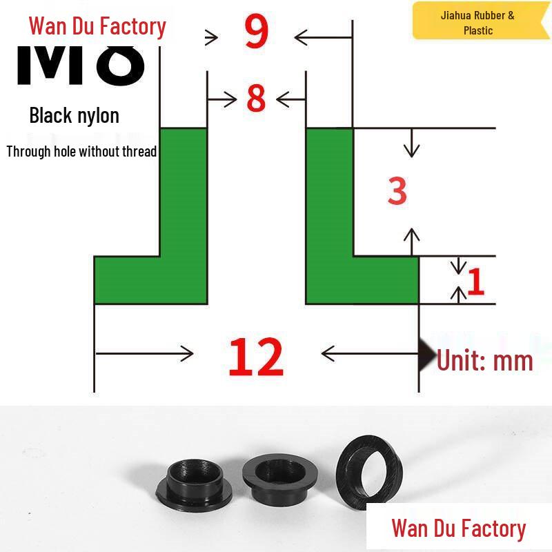 T-Shaped Nylon Insulating Bushing Spacer for M3-M35 Threads