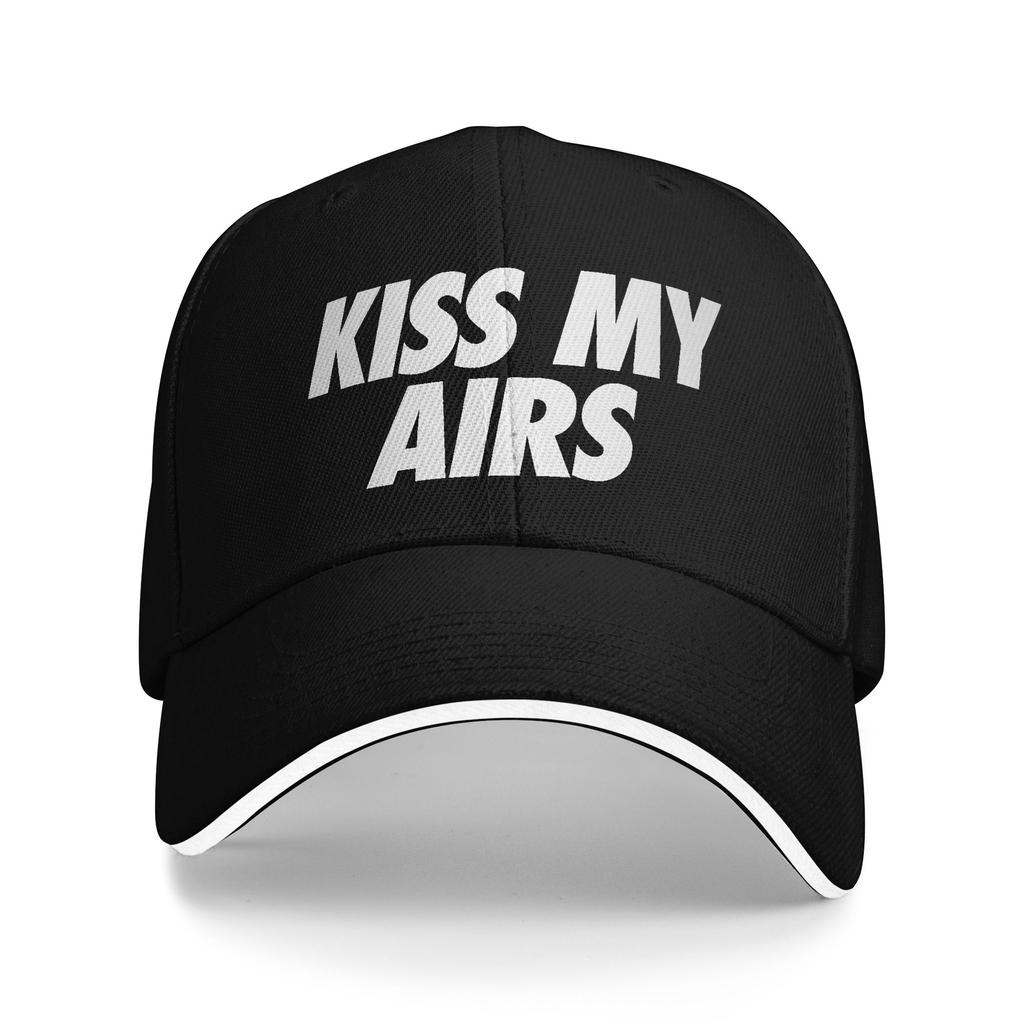 Personalized Classic Kiss My Airs Baseball Cap for Unisex Women Adjustable Adult Dad Hat Summer Sun Hat