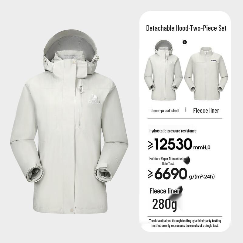 

CAMEL Outdoor 3-in-1 Fleece-Lined Winter Jacket M