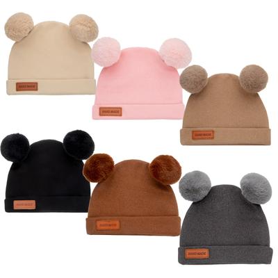 Wool Baby Beanie Hat Autumn Winter Baby Cap for Girls Boys Pompom Kids Hat Infant Bonnet Toddler Accessories 1-3y