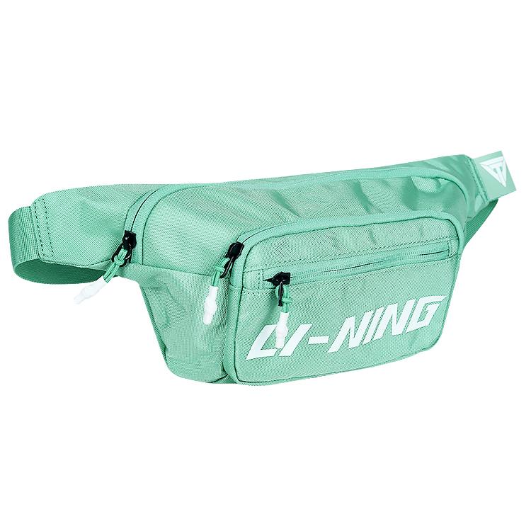New LiNing Polyester Shoulder Bag, Crossbody Bag, Sling Bag, Fanny Pack Regular Unisex Green ABLS183-2
