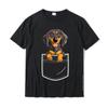 Dachshund In Your Front Pocket T Shirt Dog Puppy Gifts Women Cotton Fitness Tight Tees New Coming Men Top TShirts Party