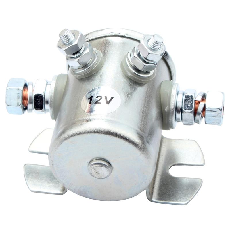 Electric Winch Solenoid Motor Starter Relay 12V 150A 4 Terminals for 1114208/1114218 SWX-88 Golf Cart