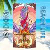 Towel Textile Bathrobe Beach Sword Winged Quick-Drying Lightweight Coloring Portable Camping Swim Pool Travel