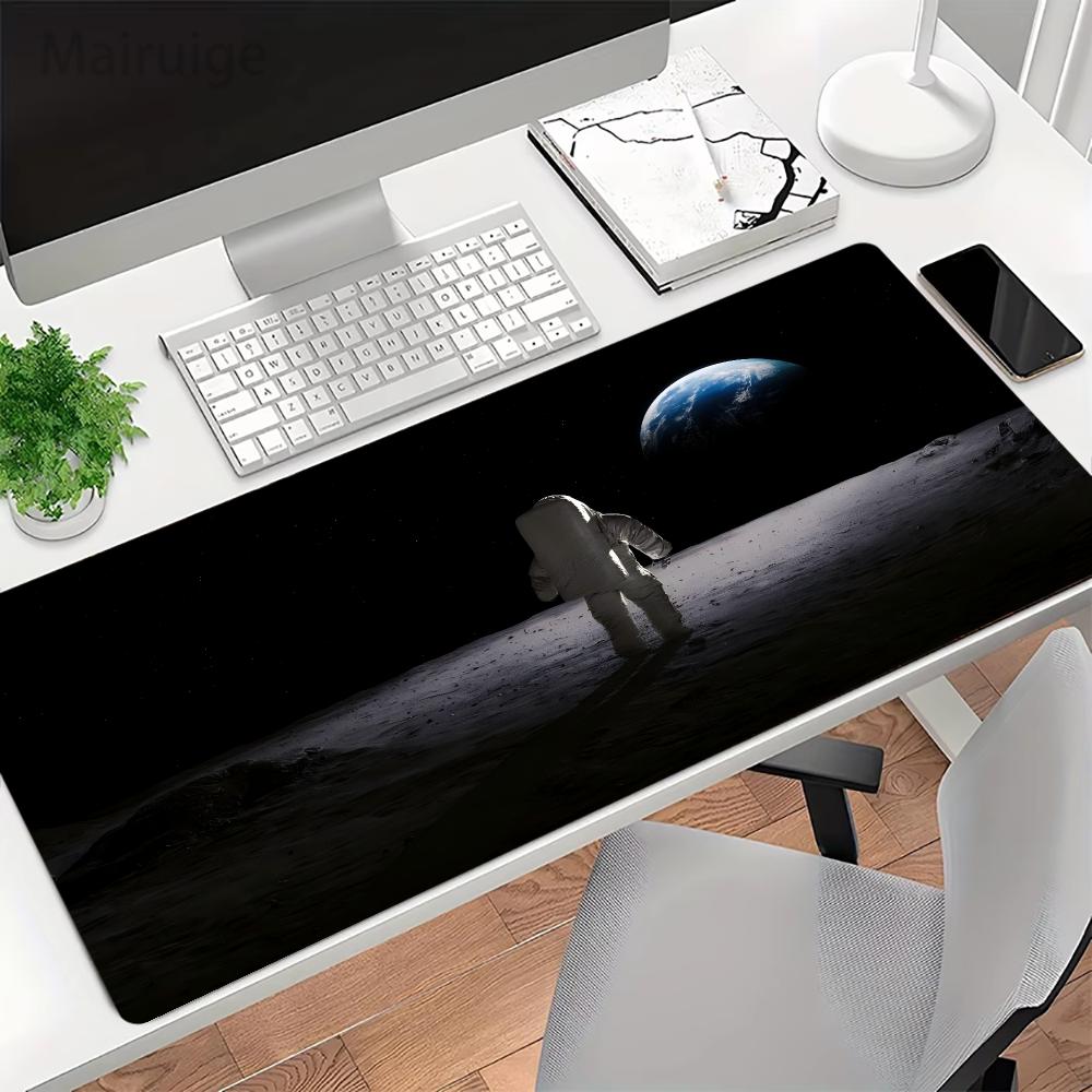 Lunar Surface Astronaut Space Table Mat Mouse Pads Delivers Futuristic Visual Experience For Bedroom Learning Keyboard Layouts